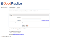 Tablet Screenshot of member.goodpractice.net